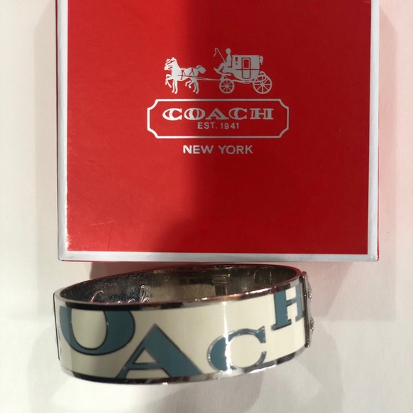 Coach Signature Enamel Bangle - Picture 1 of 3